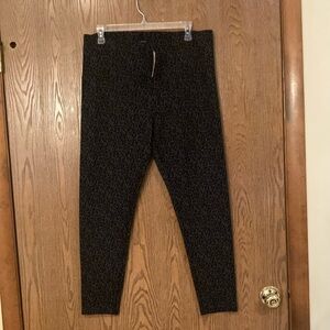 Loft Gray & Black Leggings